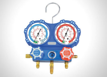 80mm Two Valve Manifold Gauge Set R404A R410A With Charging Hose